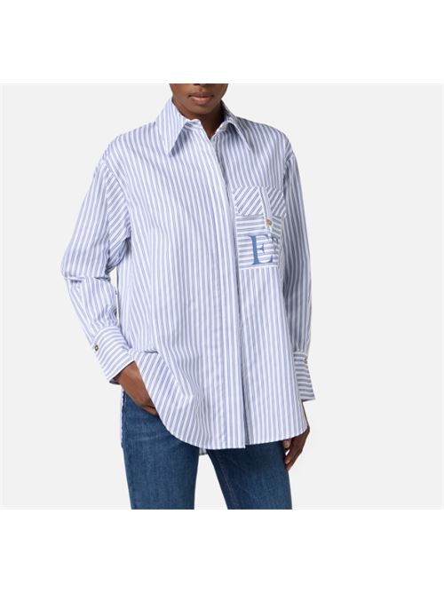 STRIPED SHIRT ELISABETTA FRANCHI | CA11156E2068 Bianco/Oxford